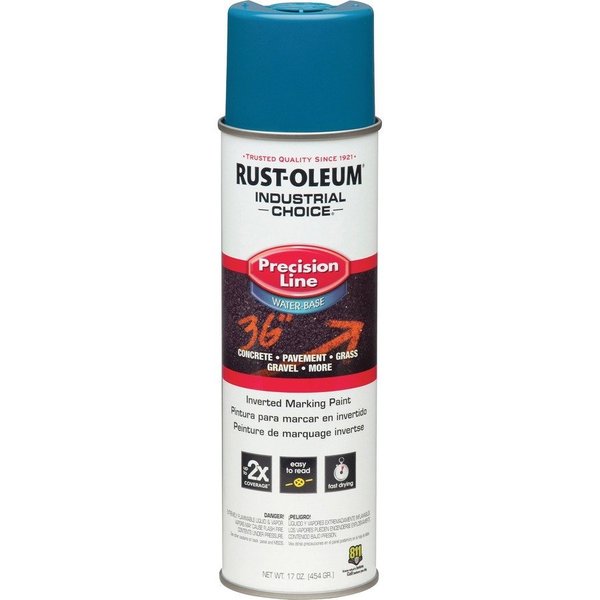 Rust-Oleum Precision Line Marking Paint, 20 oz, Caution Blue, Water -Based RST203031